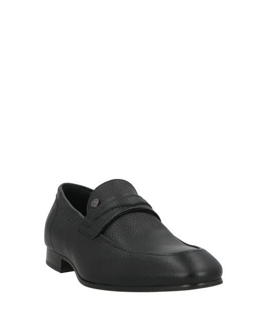 Giovanni Conti Black Loafers Leather for men