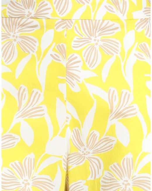 ROSSO35 Yellow Pants Cotton