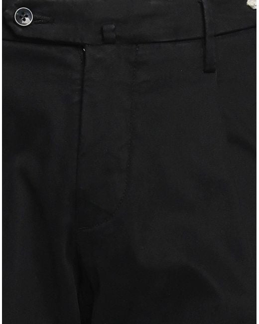 L.b.m. 1911 Black Pants Cotton, Elastane for men