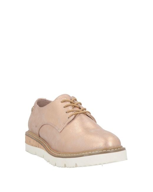 Xti Pink Lace-Up Shoes Tele Fibers