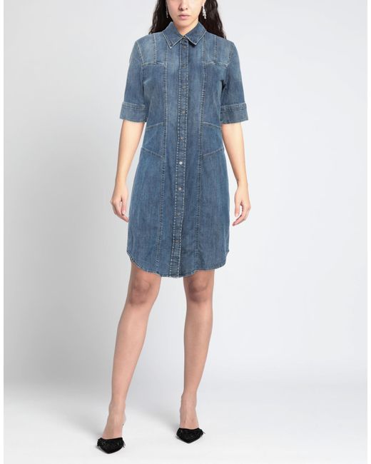 Dondup Blue Mini Dress
