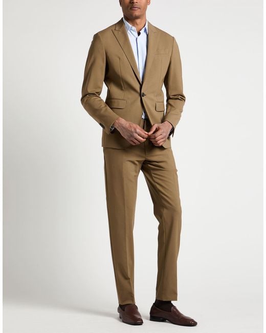 DSquared² Natural Suit Virgin Wool, Elastane for men