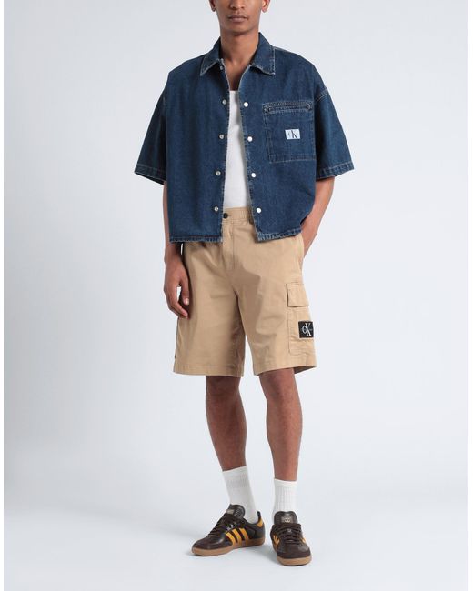 Calvin Klein Shorts & Bermudashorts in Natural für Herren