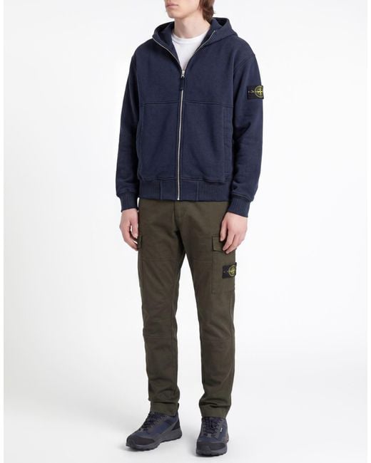 Stone Island Blue Sweatshirt for men