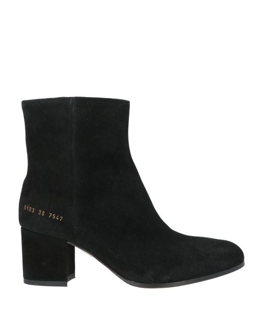 Common Projects Black Ankle Boots