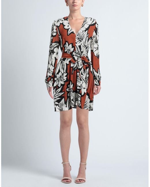 Twinset White Ivory Mini Dress Viscose