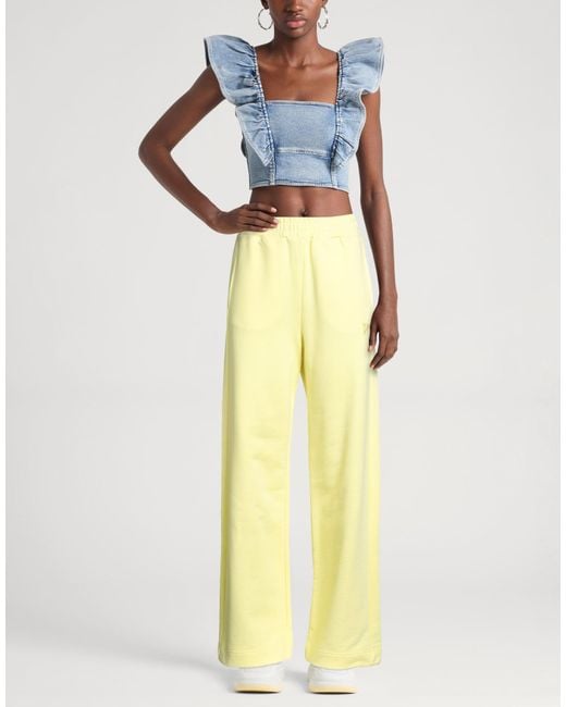 Dondup Yellow Pants Cotton