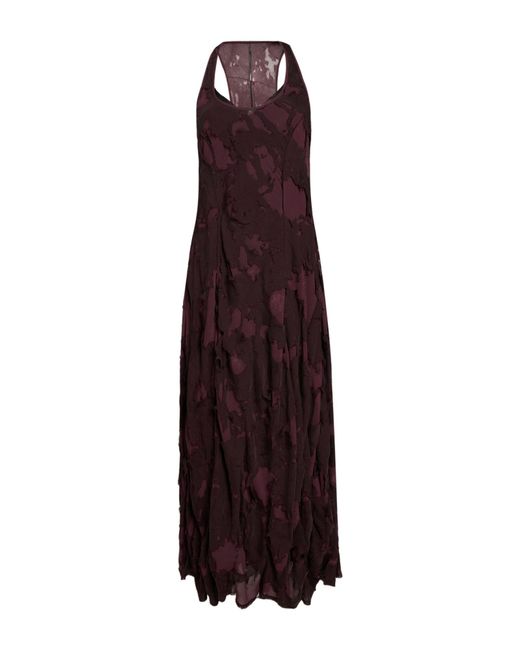 Masnada Purple Maxi Dress Silk