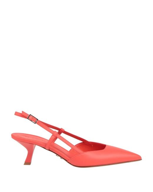 Sergio Levantesi Red Coral Pumps Leather