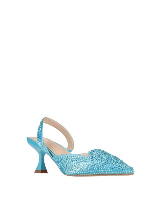 Twenty Four Haitch Blue Pumps