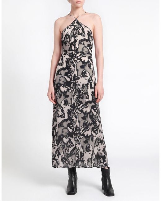 Grifoni White Maxi Dress Silk