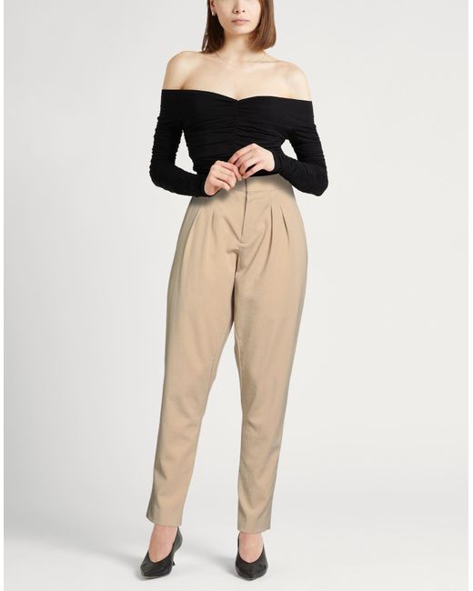 Chloé Natural Sand Pants Virgin Wool, Elastane