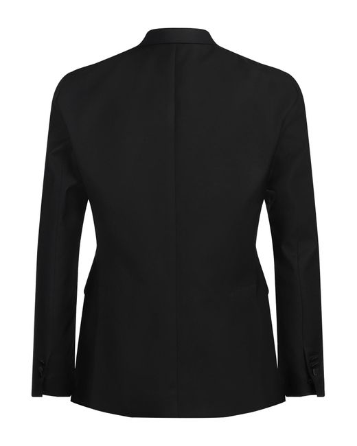 DSquared² Black Blazer Virgin Wool, Silk, Polyester, Polyamide for men