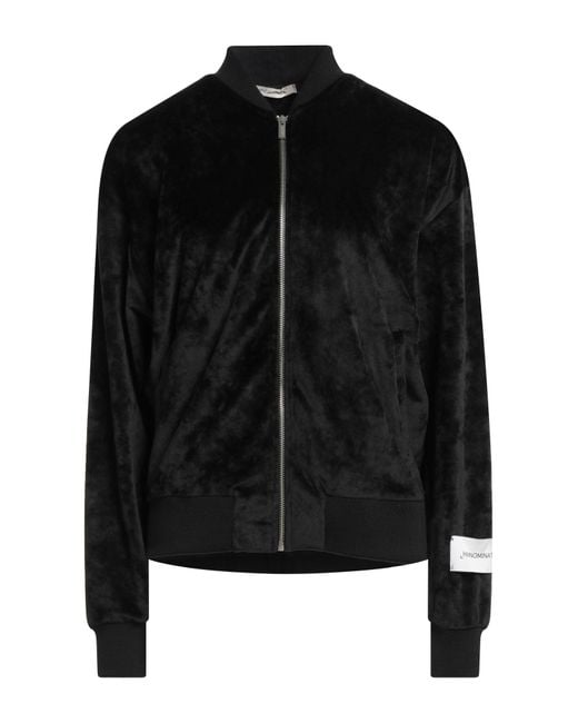 hinnominate Black Sweatshirt Polyester, Elastane