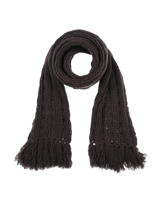 Kiton Cashmere Scarf in Dark Brown 