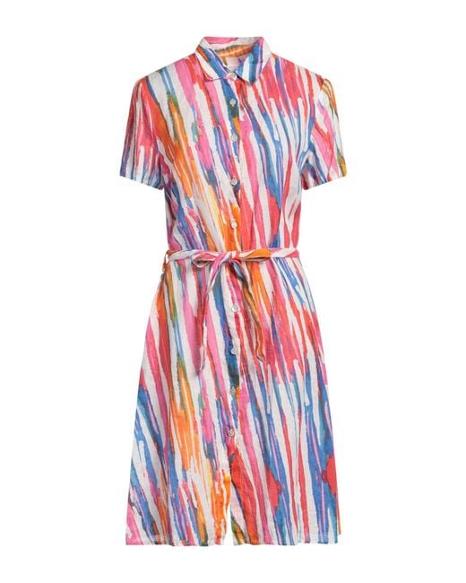 120% Lino White Midi Dress Linen