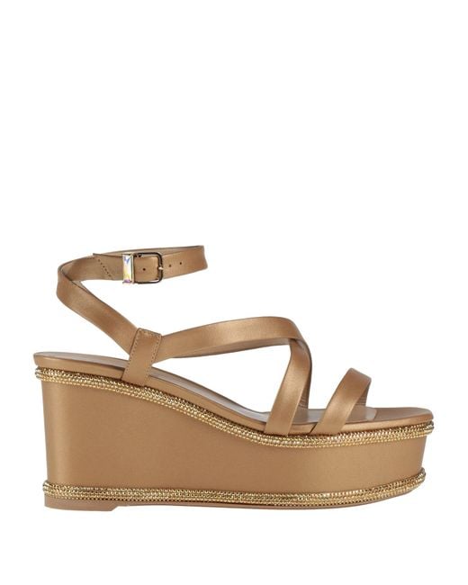 Rene Caovilla Natural Sandals Leather