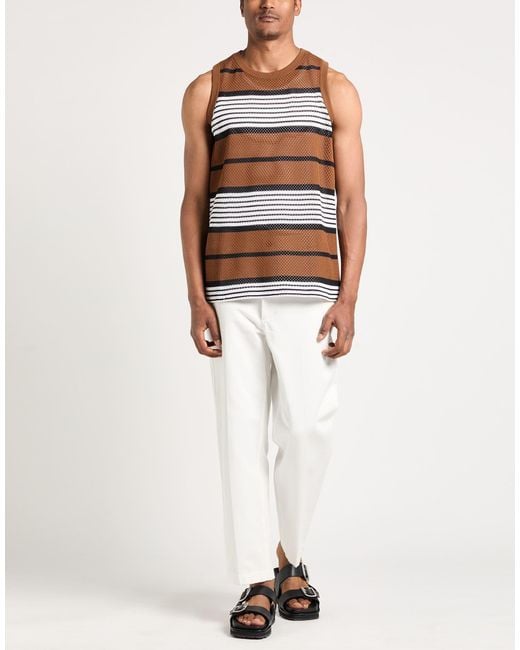 Burberry Brown Tank Top for men