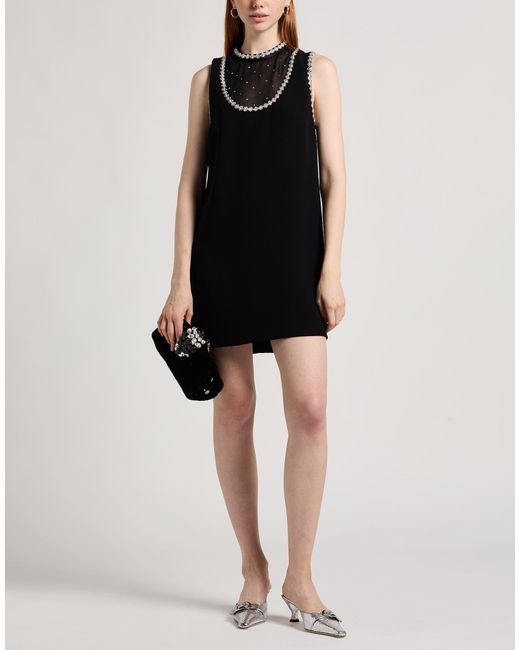 Sandro Black Mini Dress Polyester