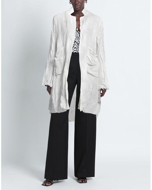 UN-NAMABLE White Overcoat & Trench Coat