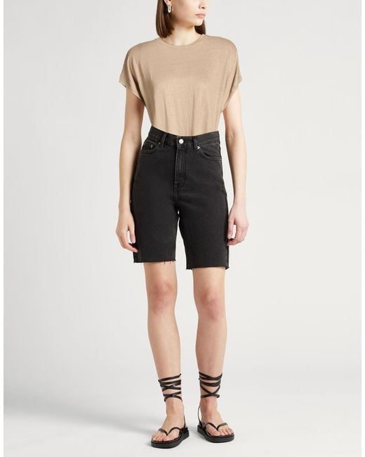 Majestic Filatures Natural Sand T-Shirt Linen, Elastane
