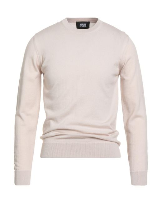 Pullover Alpha Studio pour homme en coloris White