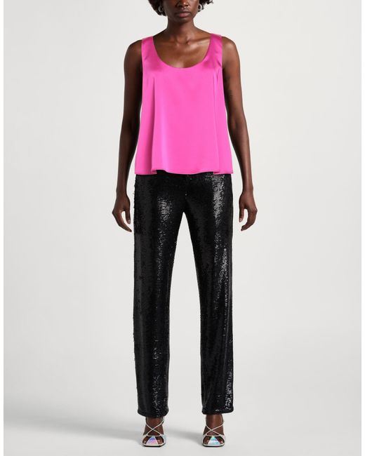 Hanita Pink Fuchsia Top Polyester, Elastane