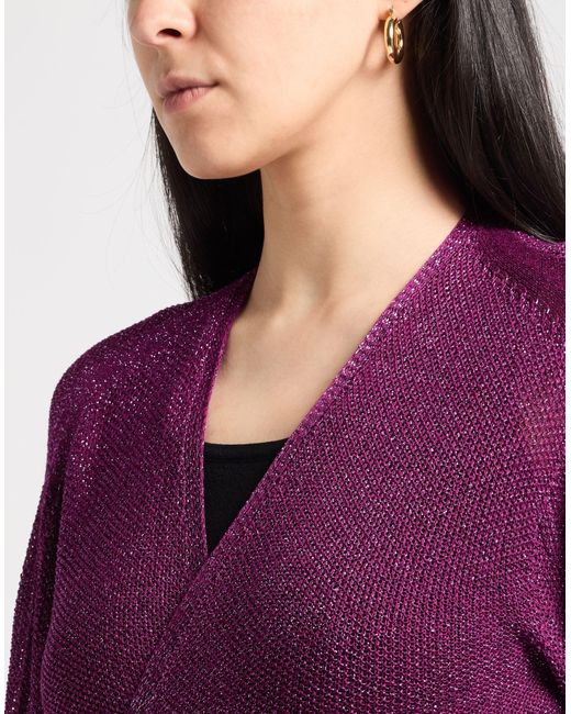 Pink Memories Purple Wrap Cardigans