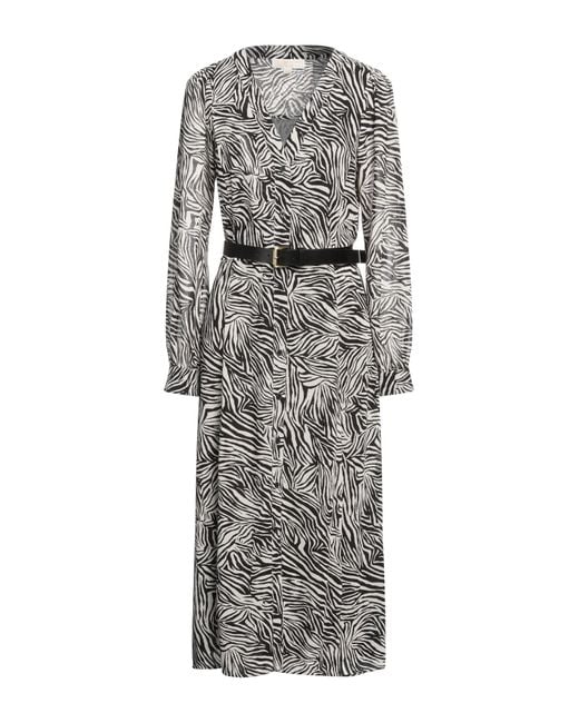 MICHAEL Michael Kors Gray Midi Dress