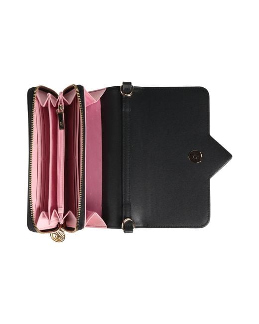 Chiara Ferragni Black Crossbody Wallets