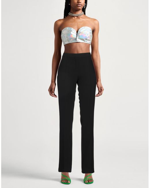 Moschino Black Pants Polyester, Elastane