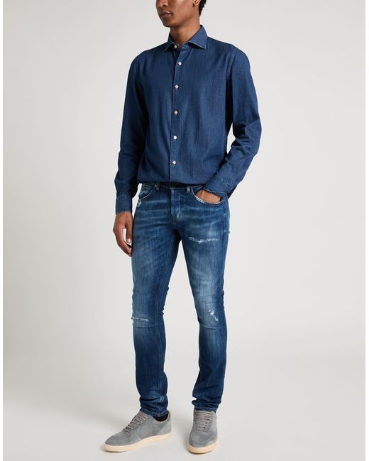 Dondup Blue Jeans Cotton, Elastomultiester for men