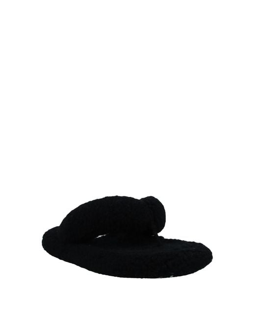 MM6 by Maison Margiela Black Thong Sandal