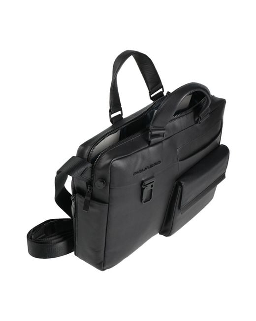 Piquadro Black Handbag Cow Leather, Eva (Ethylene for men