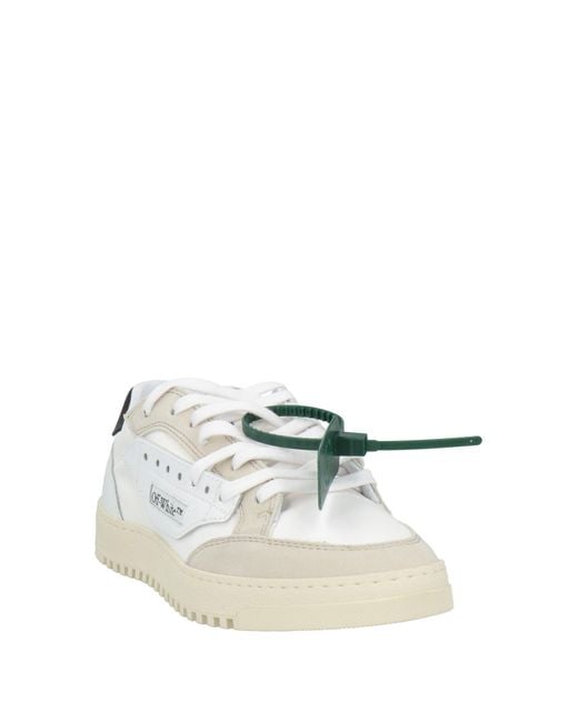 Off-White c/o Virgil Abloh White Sneakers Leather, Textile Fibers for men