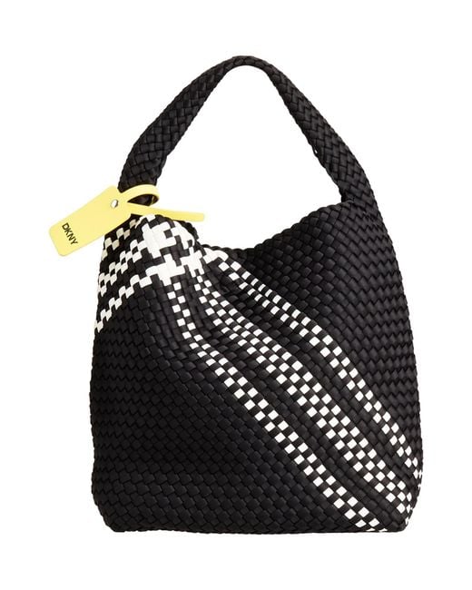 DKNY Black Handbag Nylon, Polyurea