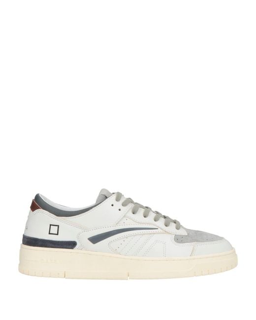 Date White Sneakers Leather for men
