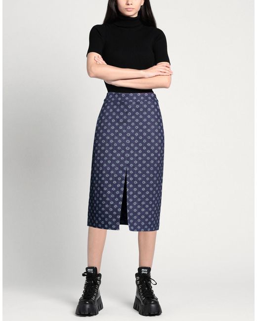 Shirtaporter Blue Denim Skirt