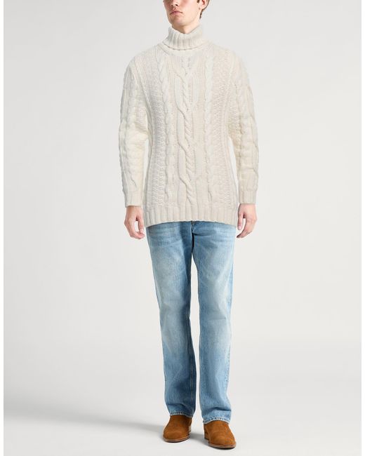 Fedeli White Turtleneck for men