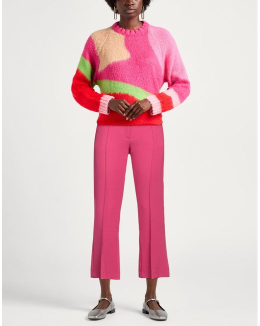 Maliparmi Pink Pants Polyester, Viscose, Elastane, Acetate, Cupro