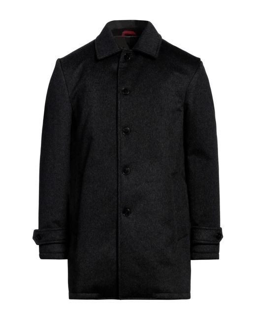 Isaia Black Coat for men