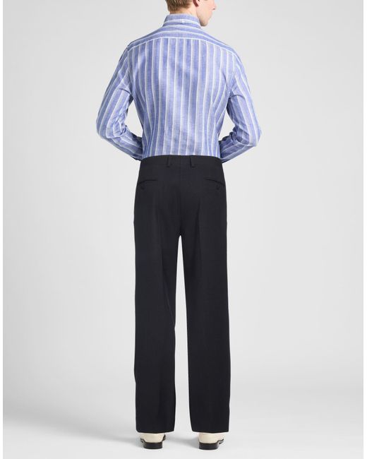Lardini Blue Midnight Pants Polyester, Wool, Elastane for men
