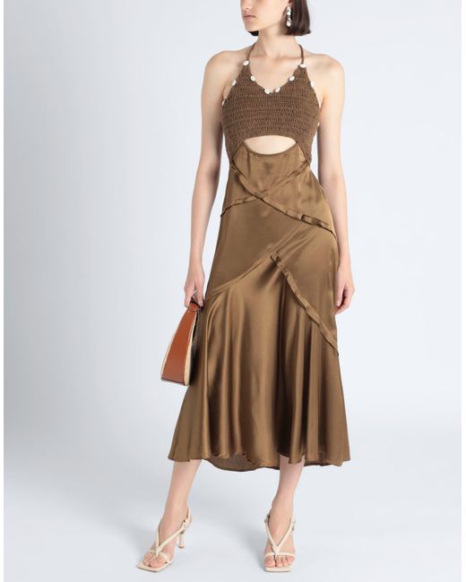 Never Fully Dressed Brown Maxi Dress