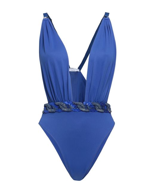 Elisabetta Franchi Blue One-piece Swimsuit