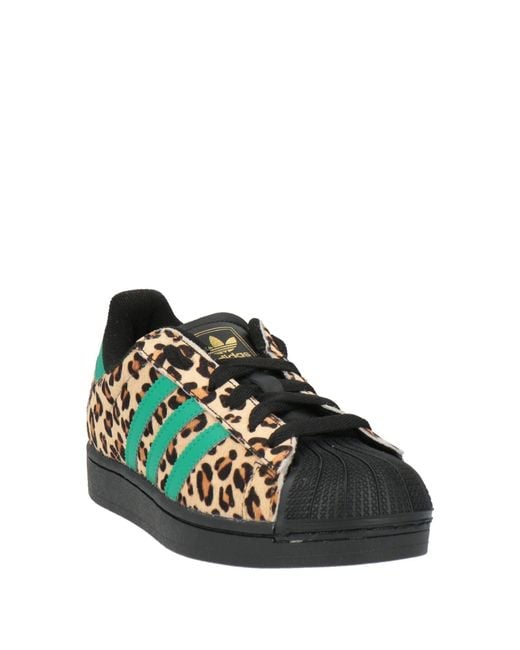Adidas Originals Green Sneakers Rubber, Leather