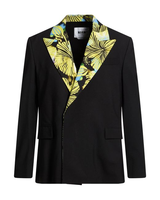 Americana MSGM de hombre de color Black