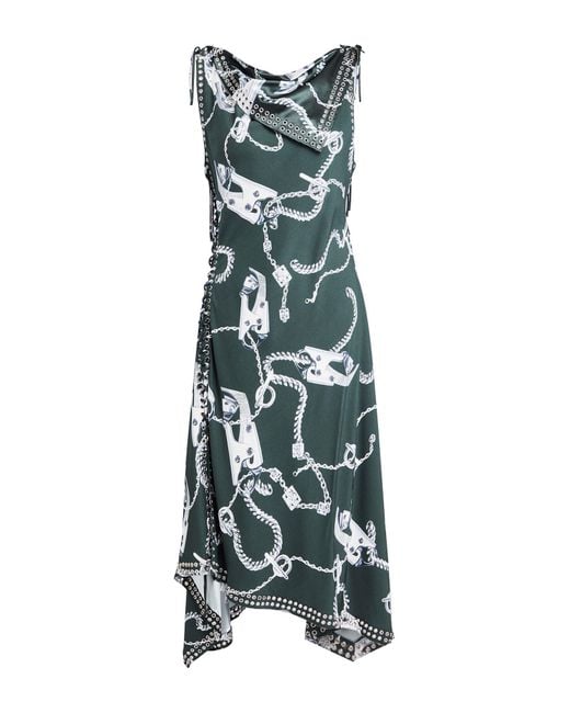 Burberry Green Midi Dress