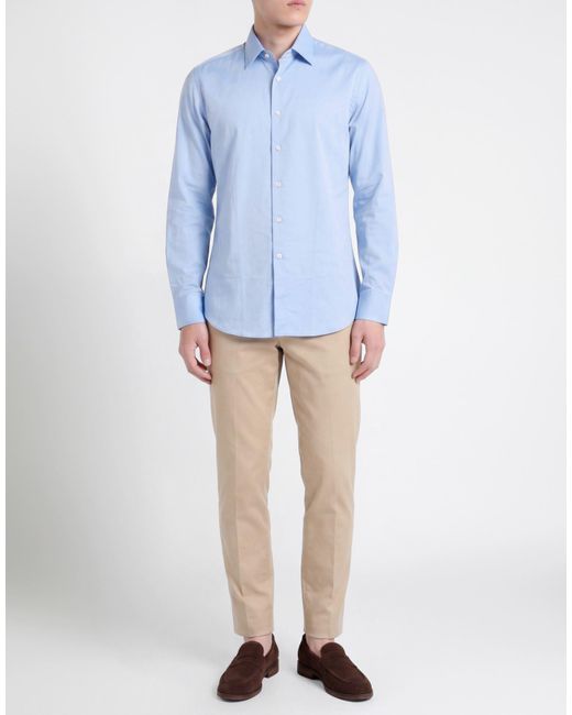 Tombolini Blue Light Shirt Cotton for men
