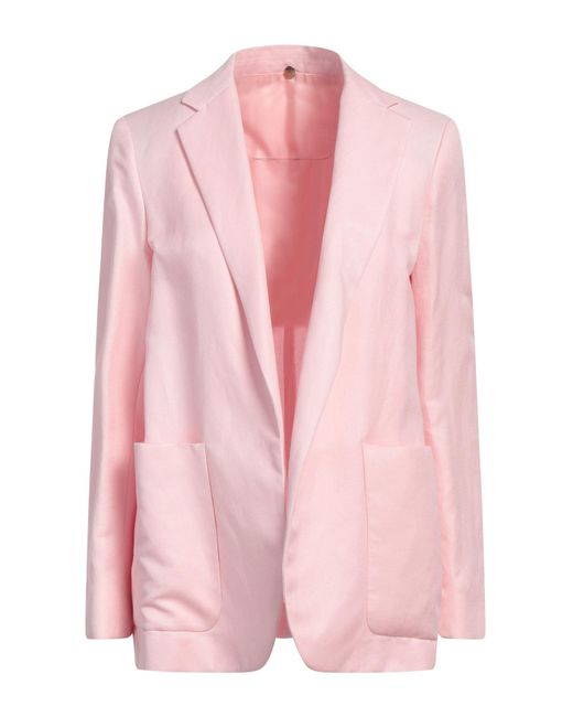 N_8 Pink Blazer Linen, Silk