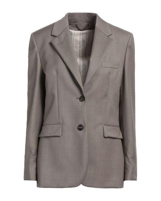 Golden Goose Deluxe Brand Gray Blazer Virgin Wool